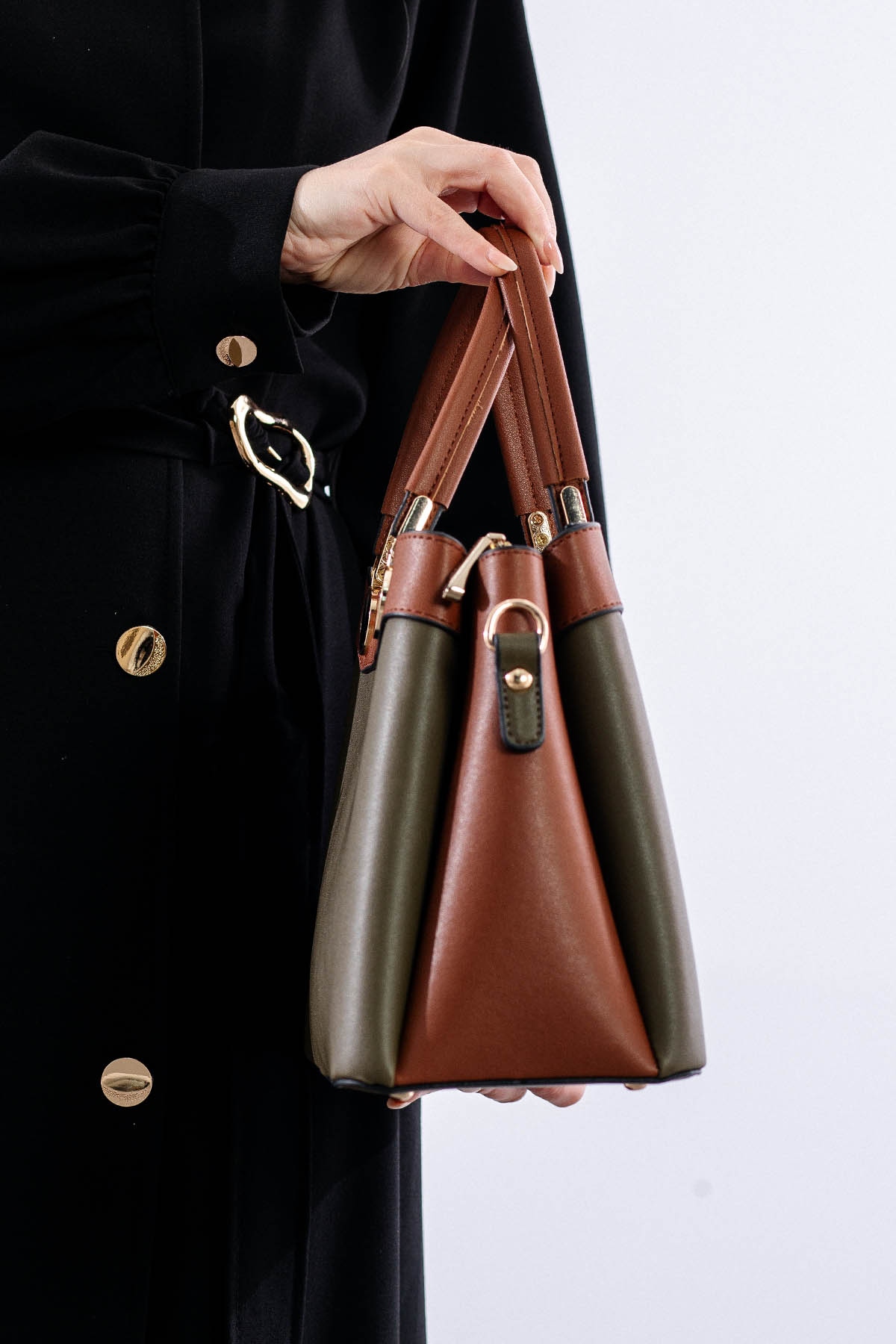 21666 şik Bayan çanta - Yesil - 2