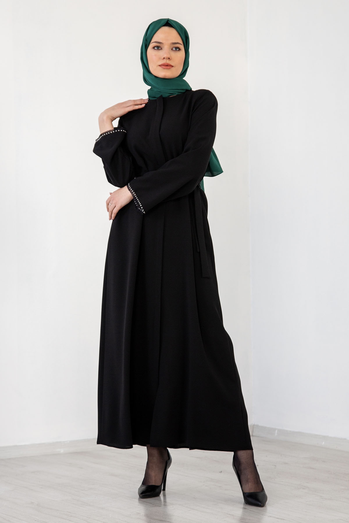 2169 Ferace 38-48 - Siyah - - 1