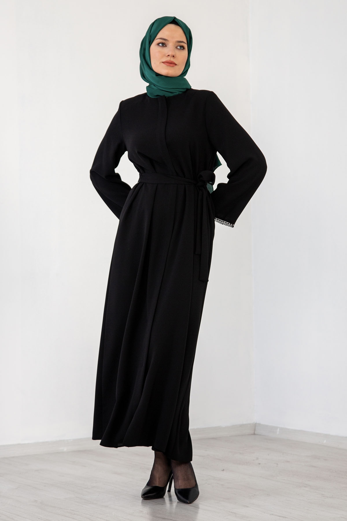 2169 Ferace 38-48 - Siyah - - 3