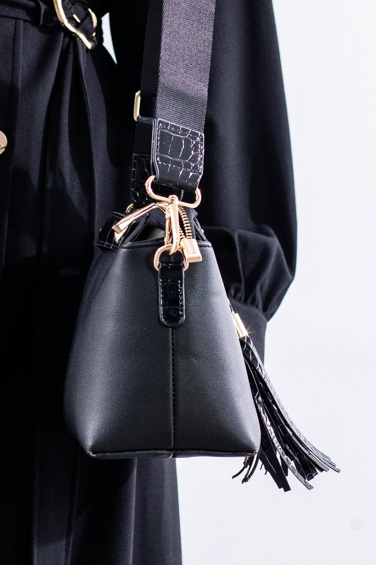 21794 şik Bayan çanta - Siyah - 2