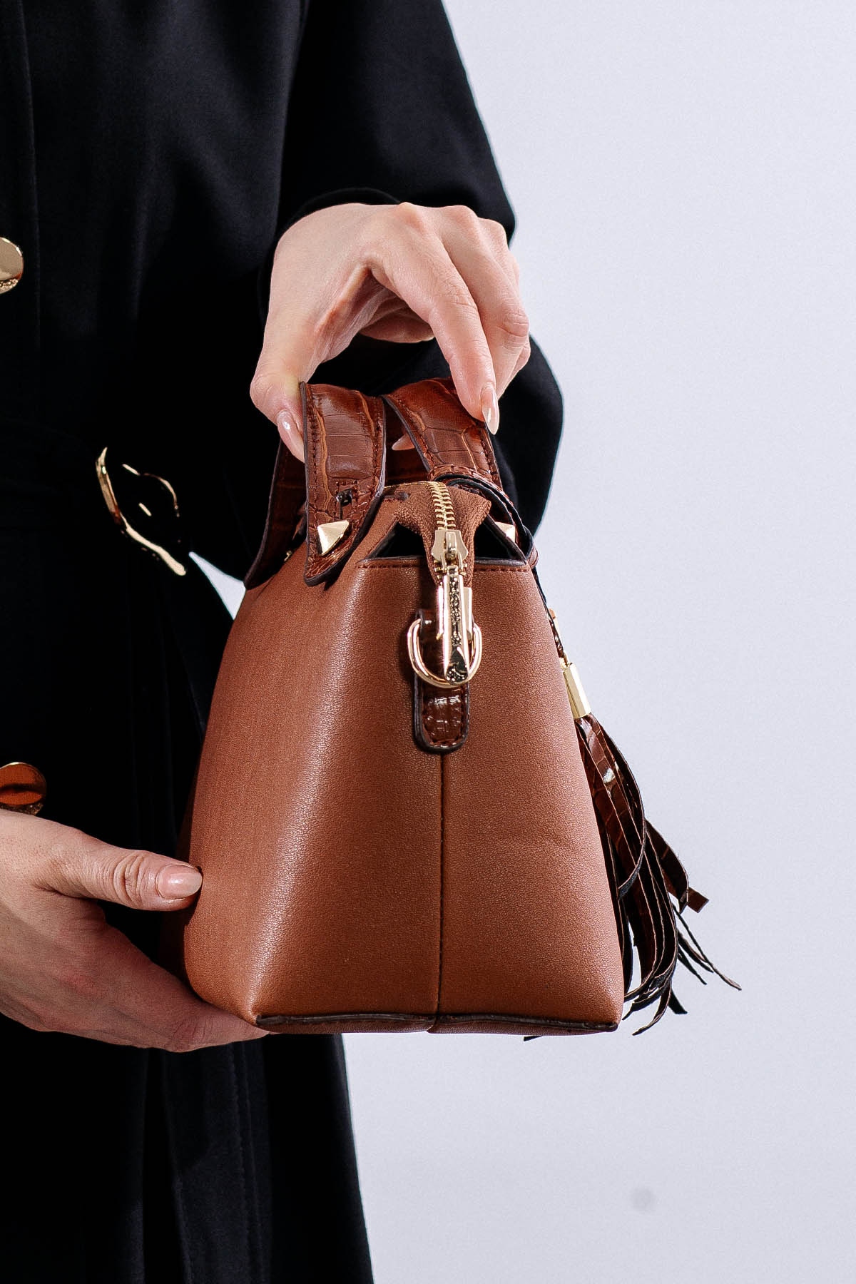 21794 şik Bayan çanta - Taba - 2