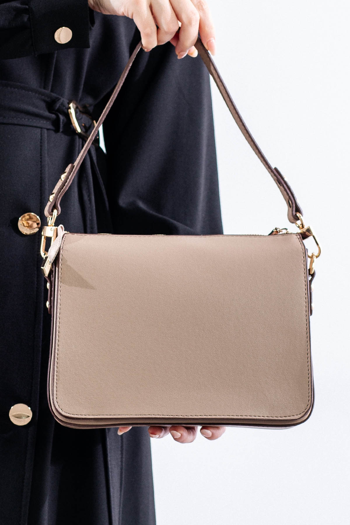 21796 şik Bayan çanta - K_bej - 3