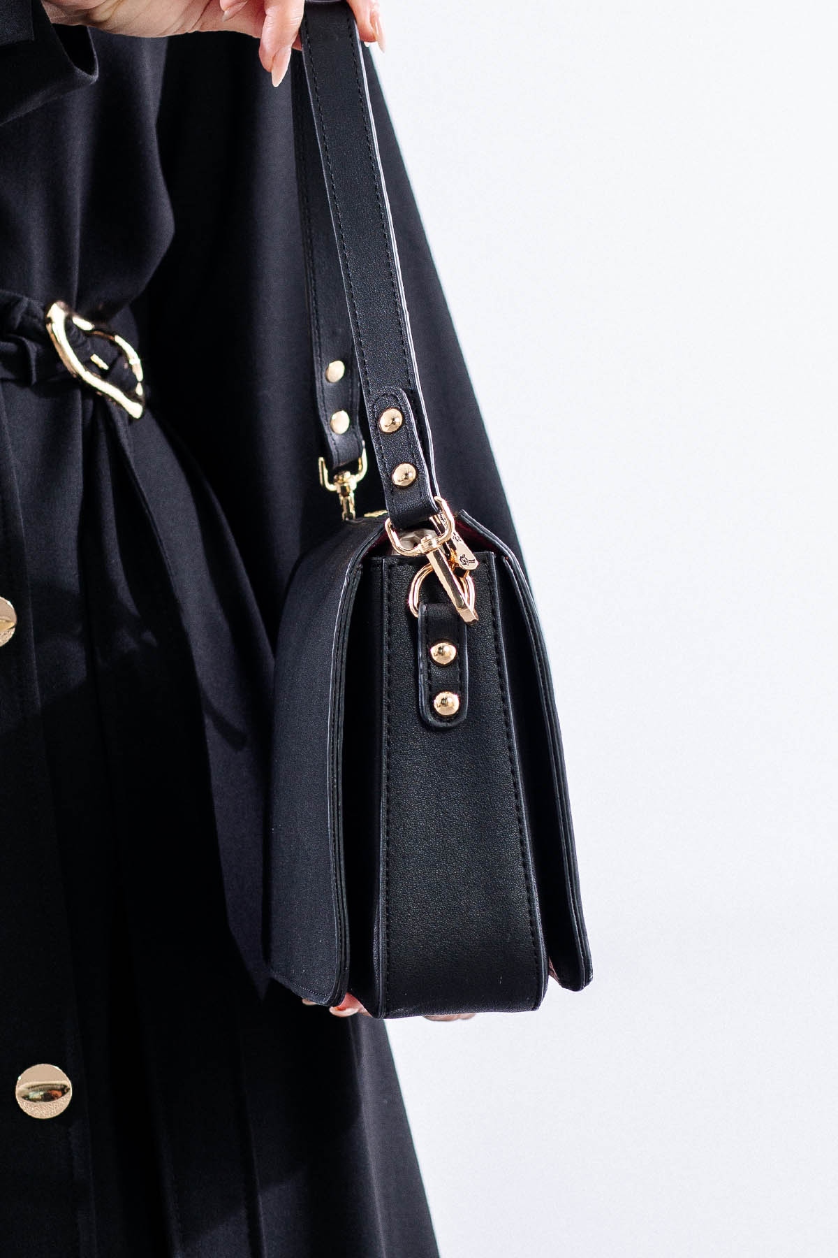 21796 şik Bayan çanta - Siyah - 2