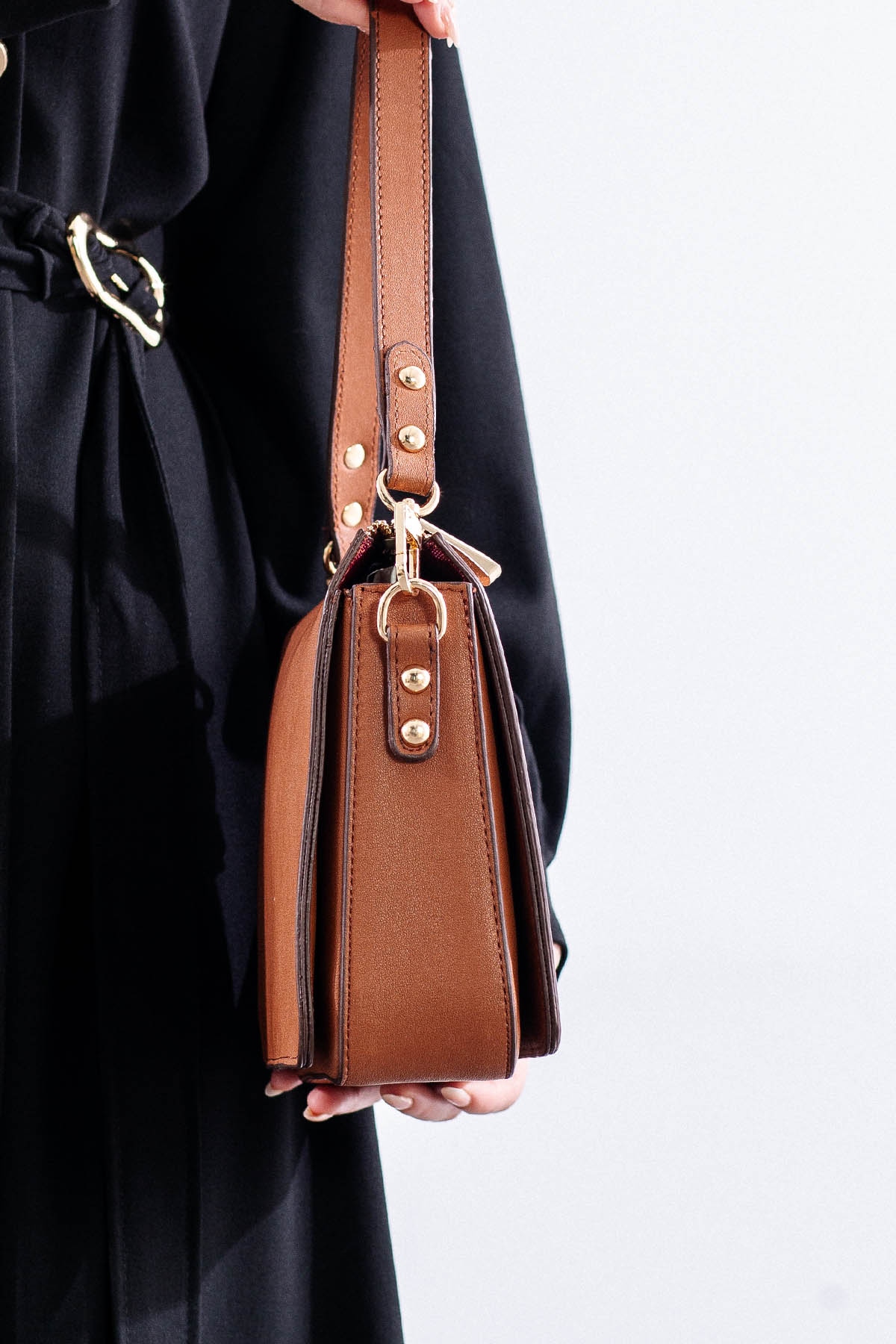 21796 şik Bayan çanta - Taba - 2