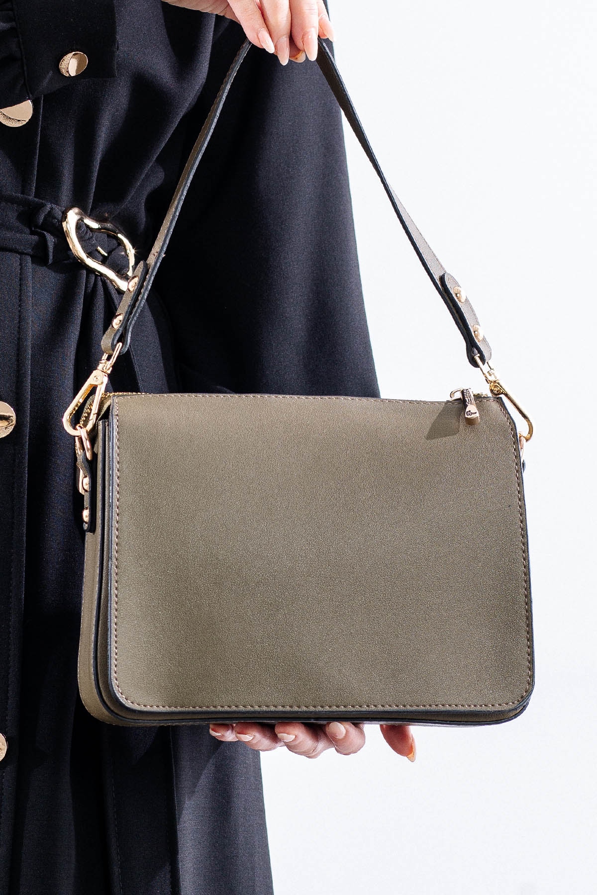 21796 şik Bayan çanta - Yesil - 3