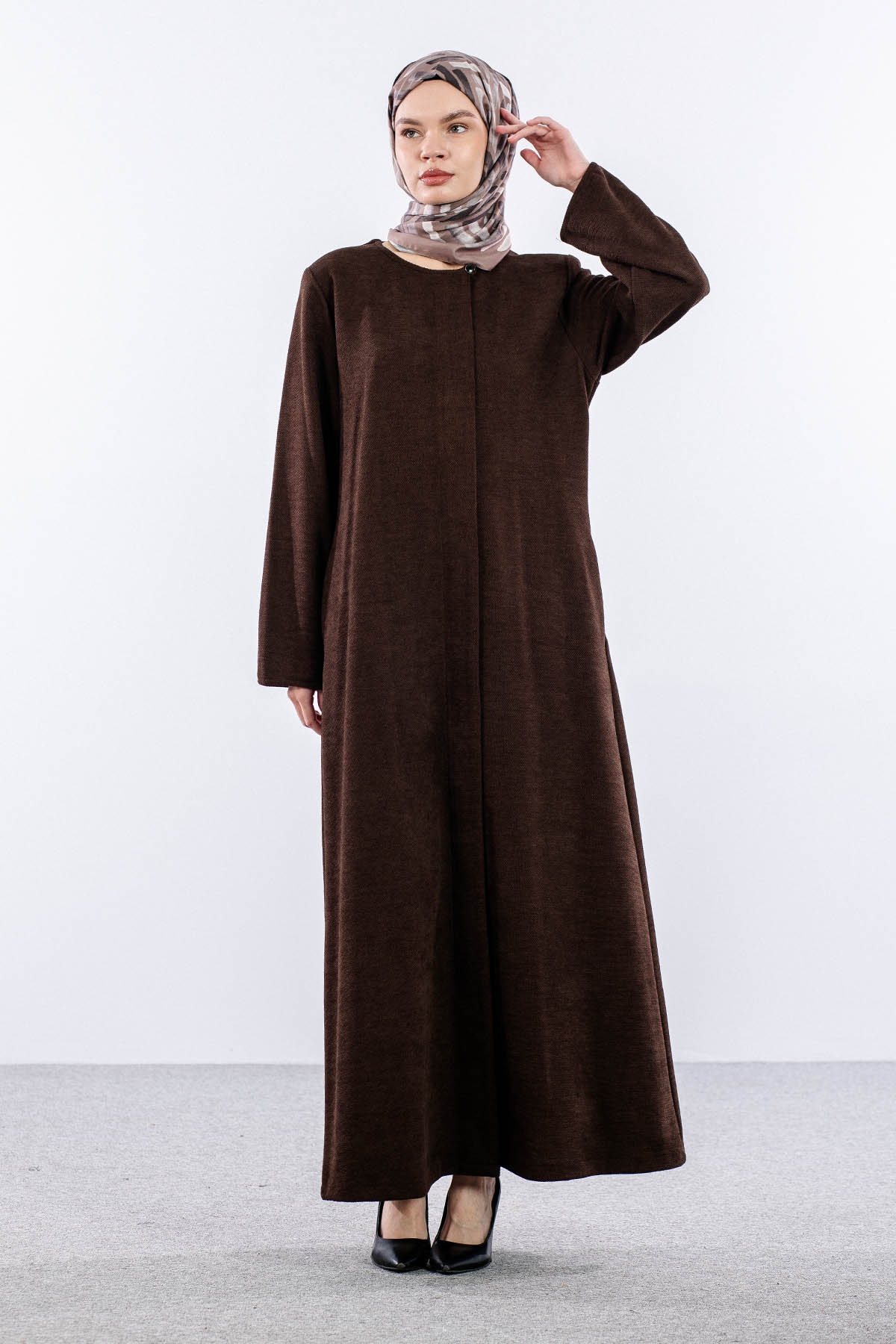 2180 Ferace 44-54 Sonil Kumas - Kahve - 3