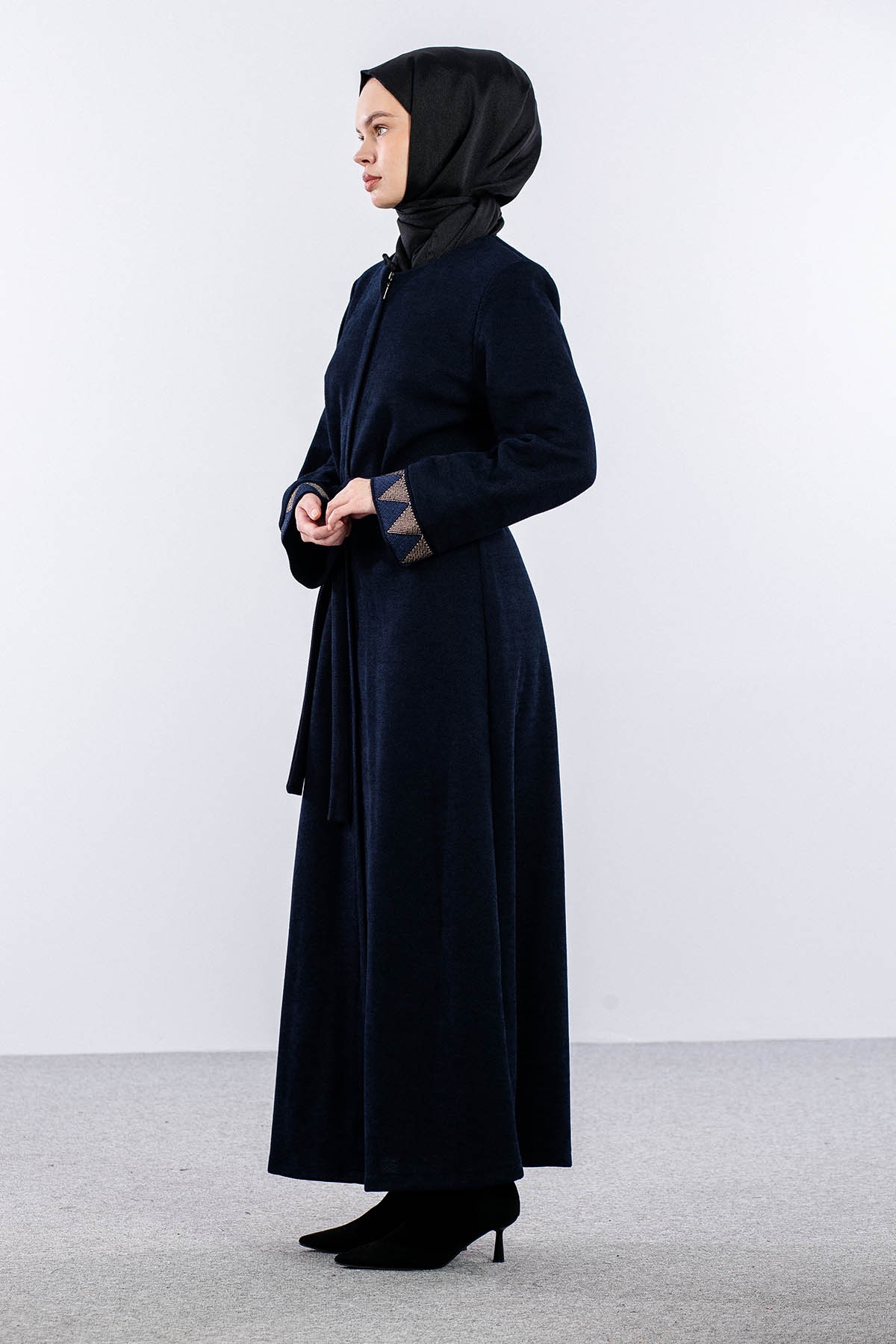 2186 Ferace 42-52 Sonil Kare Nakis - Lacivert - 4