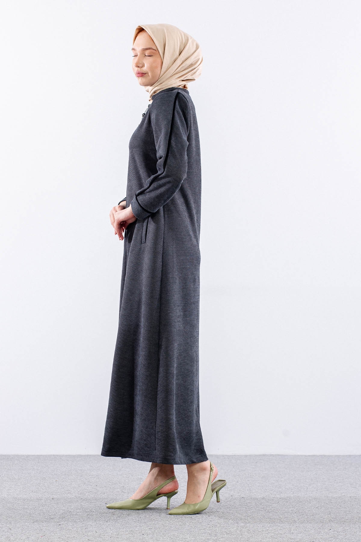 2193 Ferace 42-52 Kis Sonil Kumas - Gri - 3