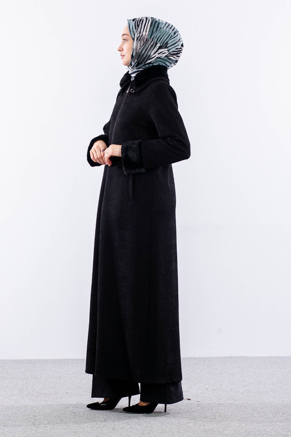 2195 Ferace 42-52 Sonil Kumas Kurklu - Siyah - 3