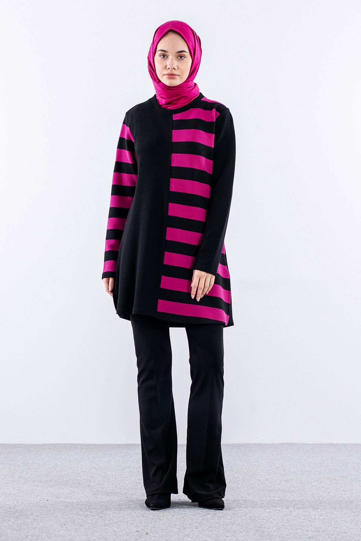 2201 Tunik 42-48 - Fusya - 1