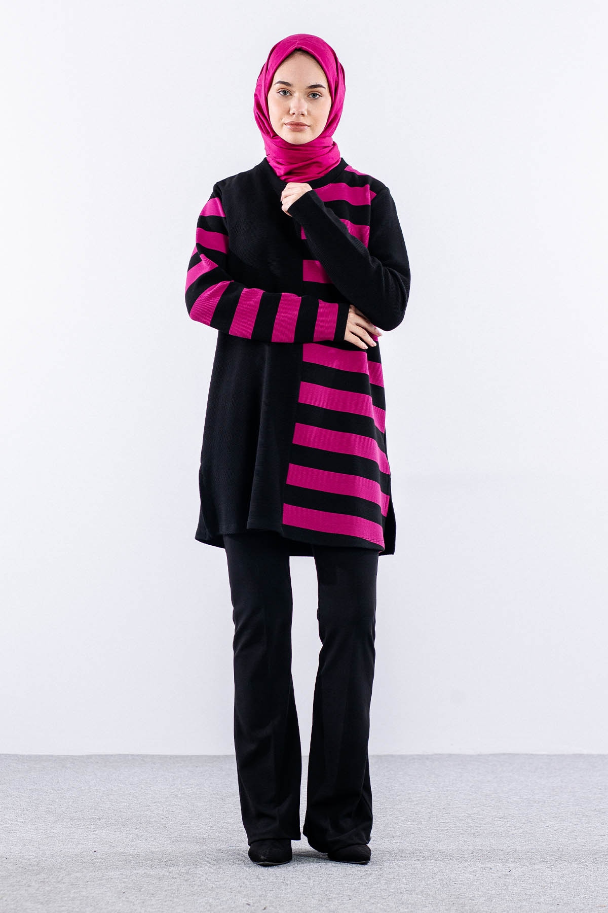 2201 Tunik 42-48 - Fusya - 2