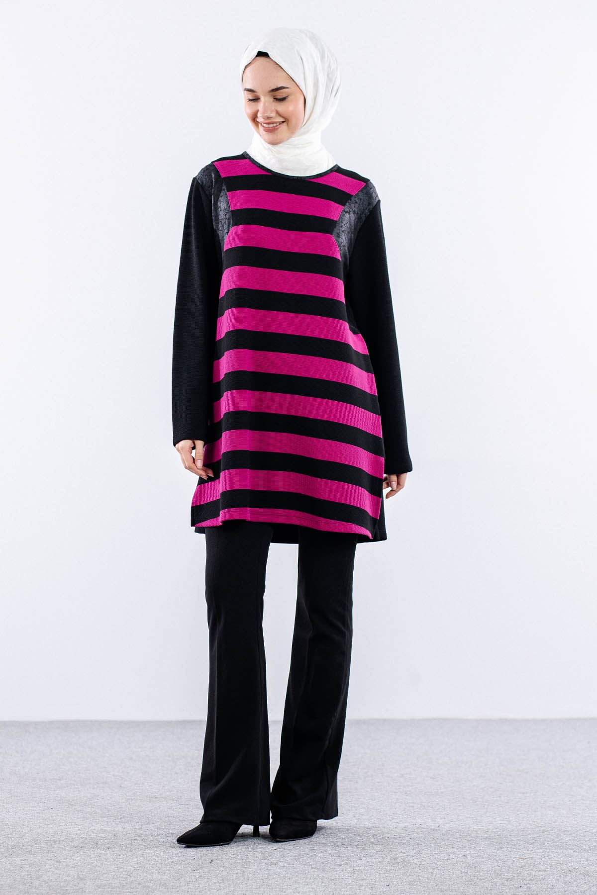 2202 Tunik 42-48 - Fusya - 1