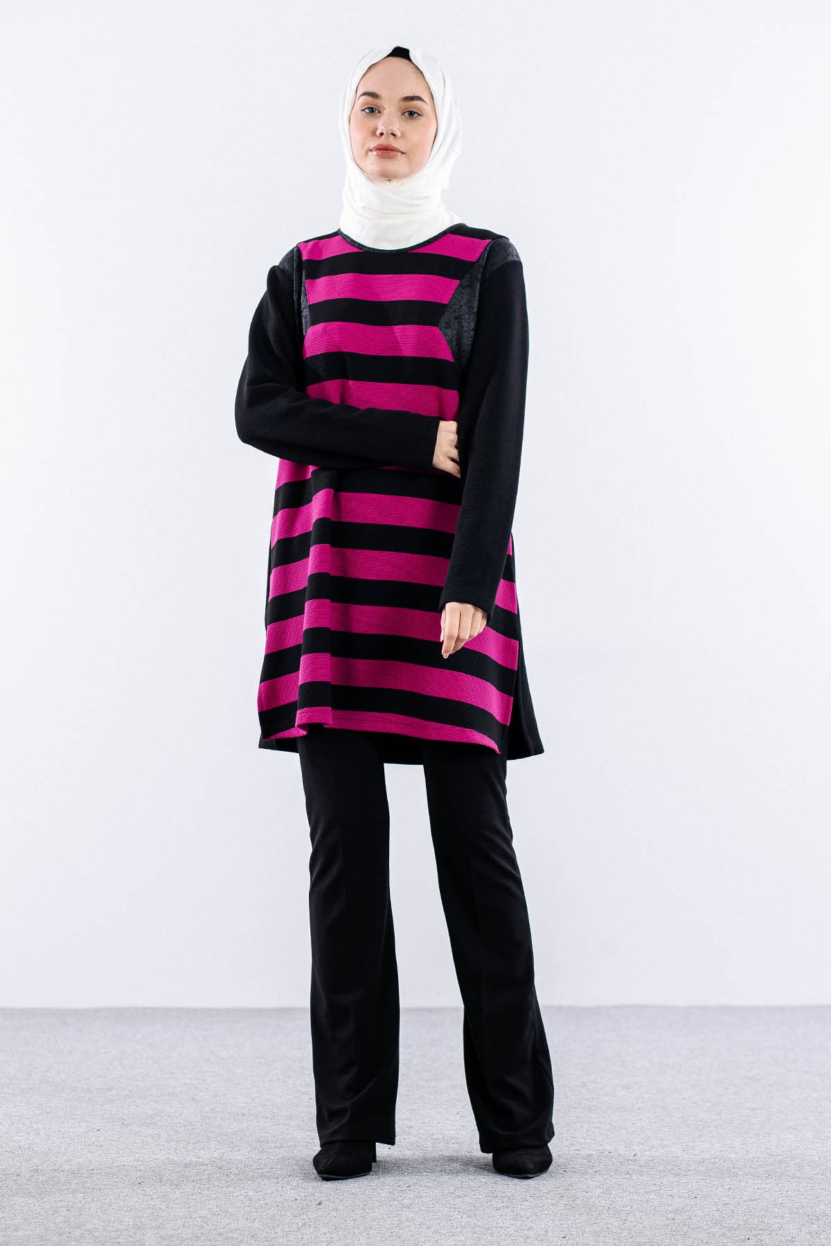 2202 Tunik 42-48 - Fusya - 2