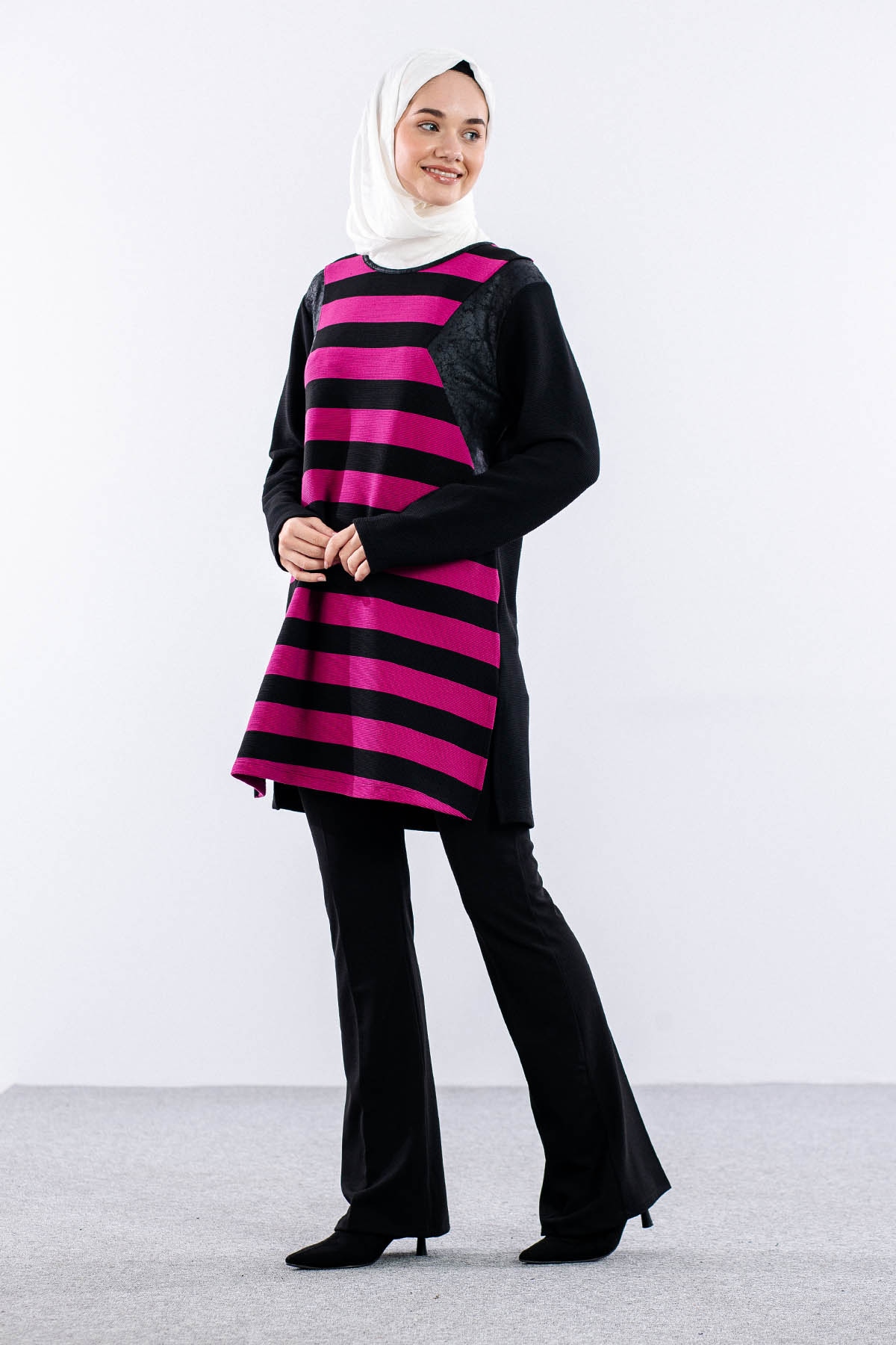 2202 Tunik 42-48 - Fusya - 4