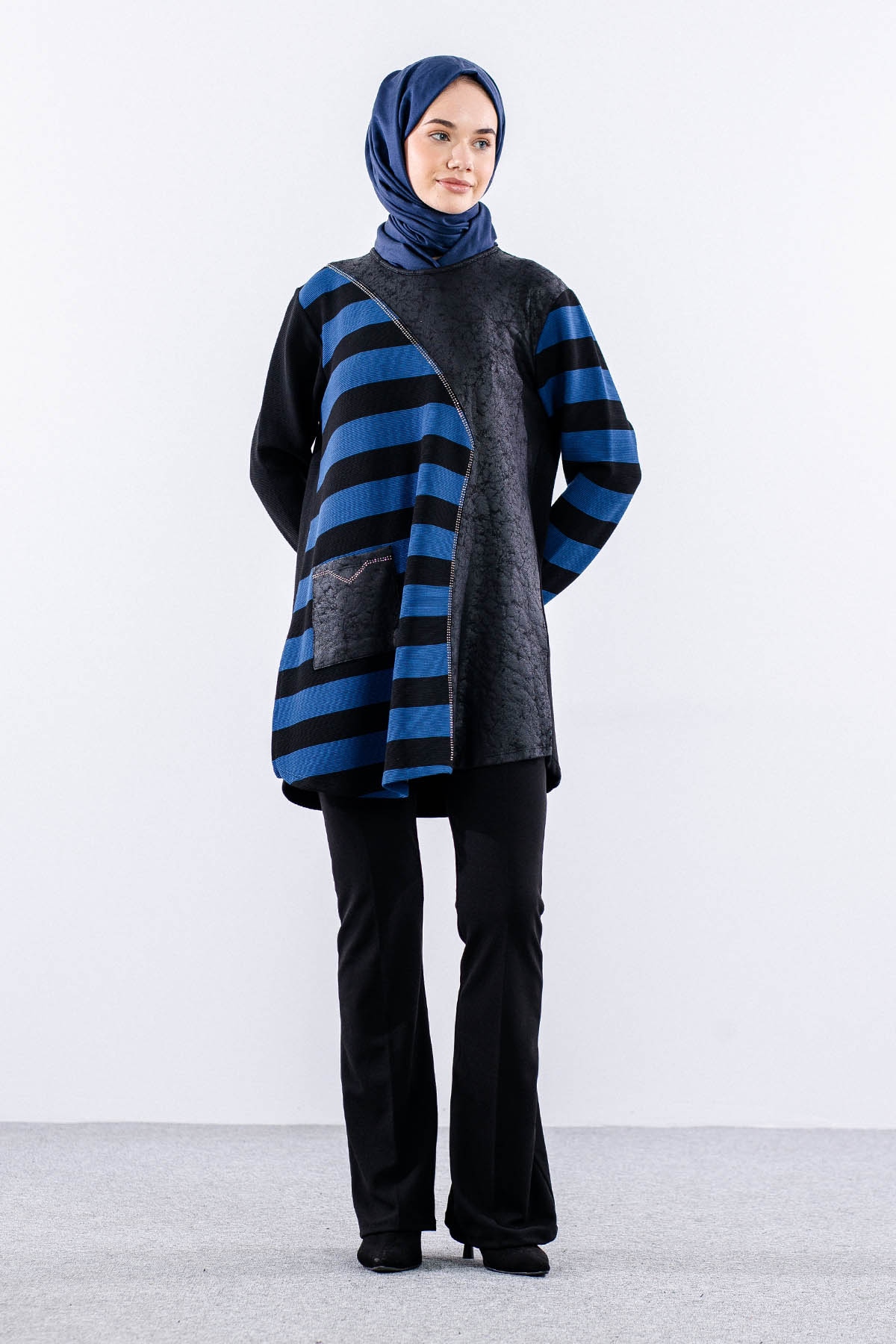 2204 Tunik 42-48 - Indigo - 2