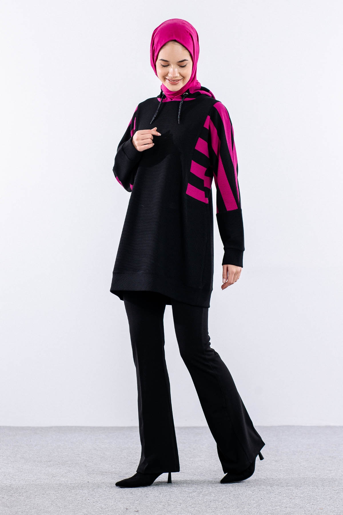 2206 Tunik 42-48 - Fusya - 4