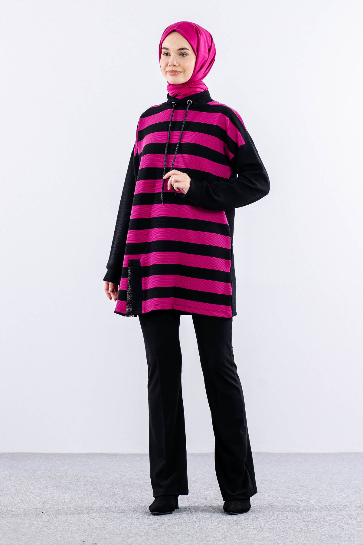 2207 Tunik 42-48 - Fusya - 2