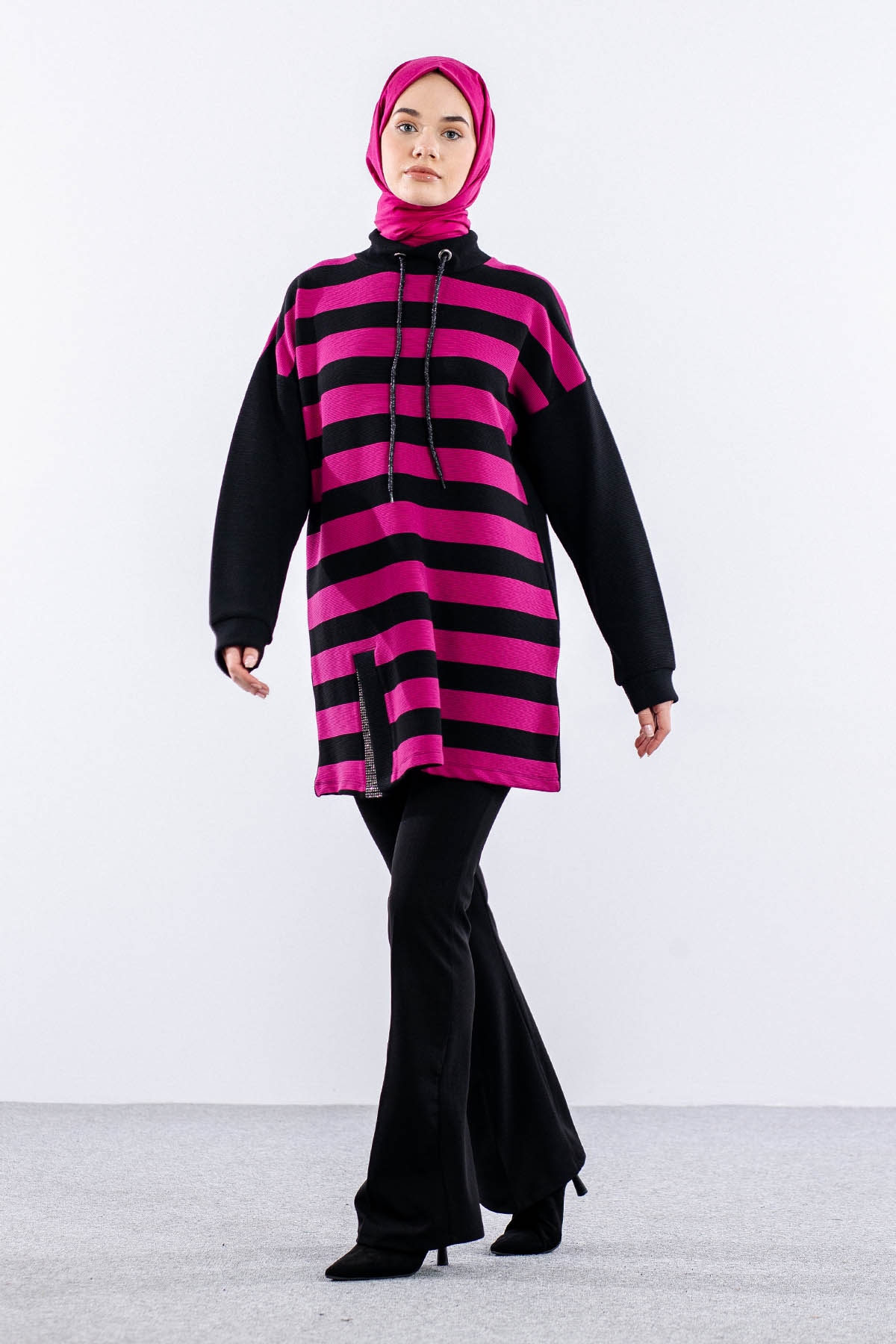 2207 Tunik 42-48 - Fusya - 5