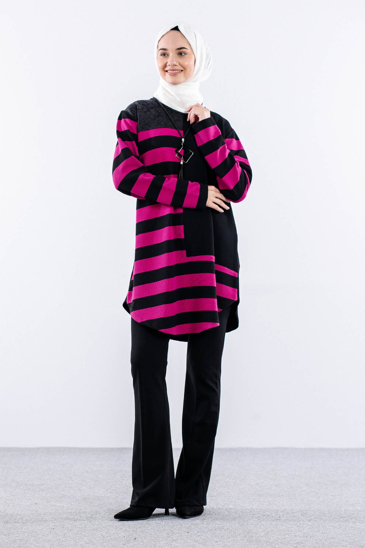 2211 Tunik 42-48 - Fusya - 3