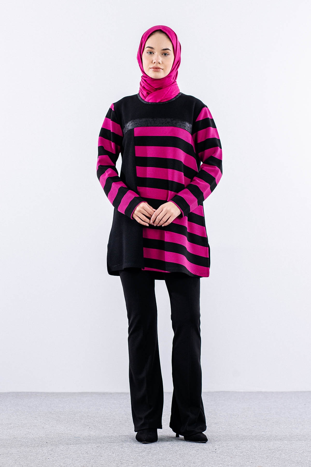 2212 Tunik 42-48 - Fusya - 1