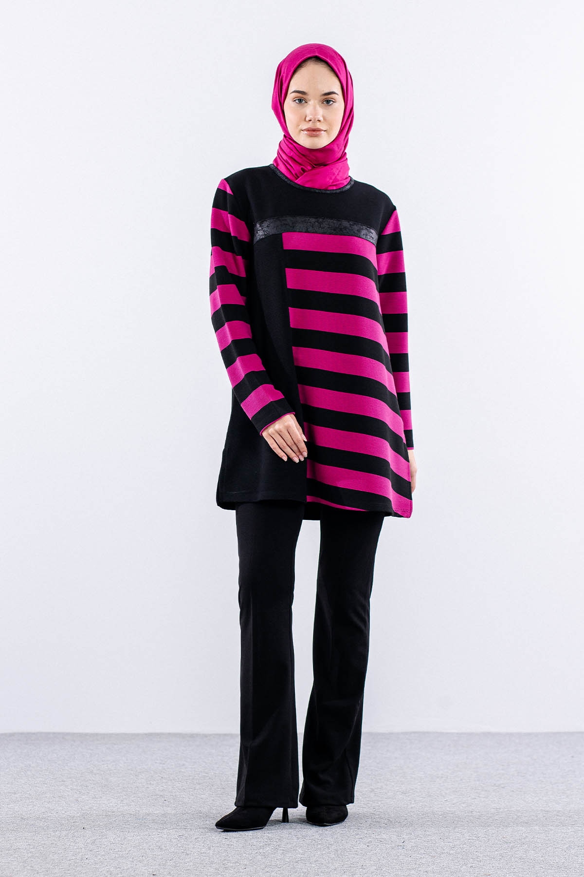 2212 Tunik 42-48 - Fusya - 2