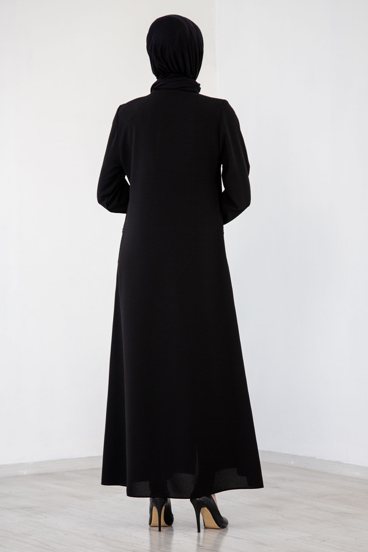 2221 Ferace 42-52 Cep - Siyah - 4