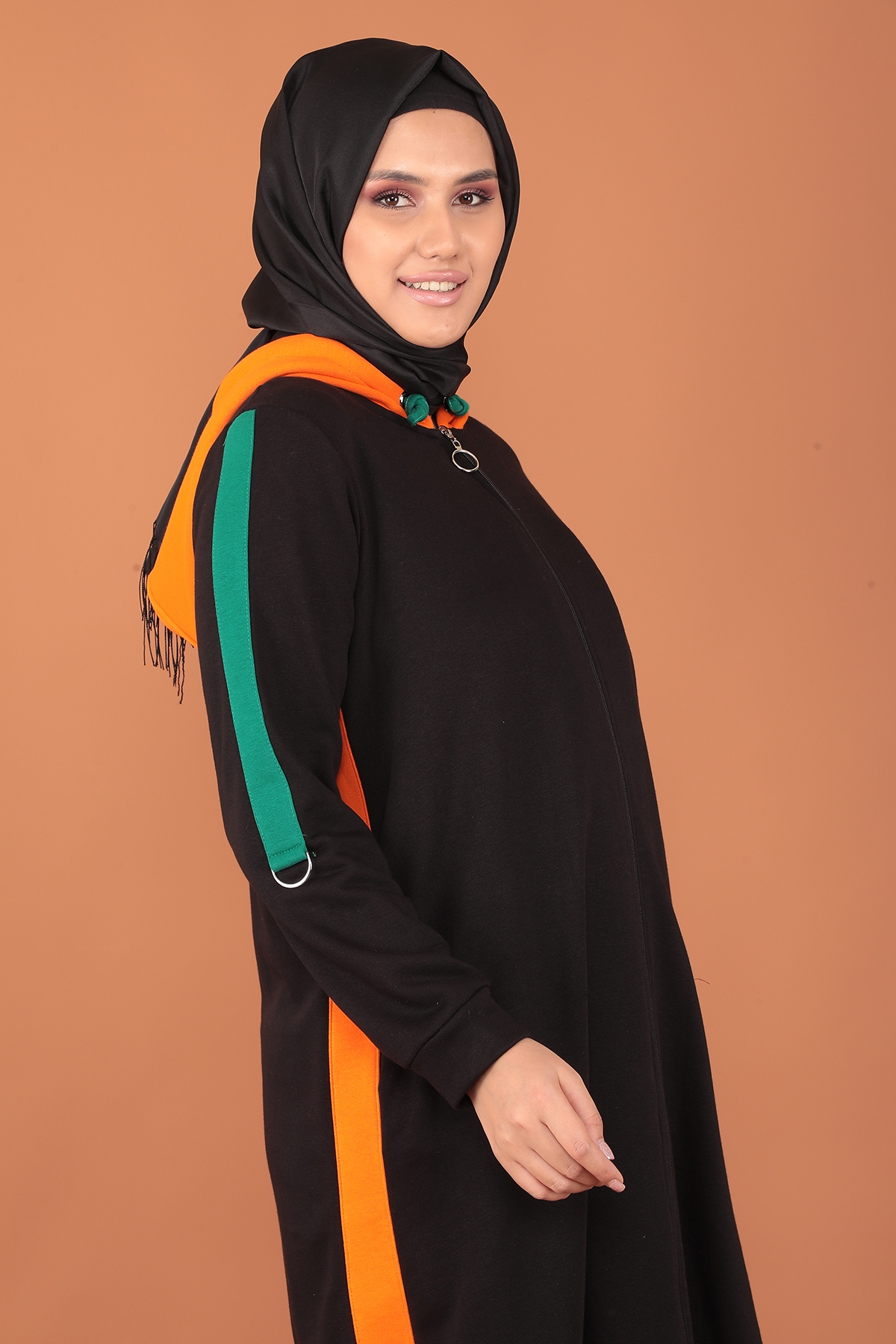 2228 3 İplik Kap 1-2-3-4 - Siyah_orange - 5