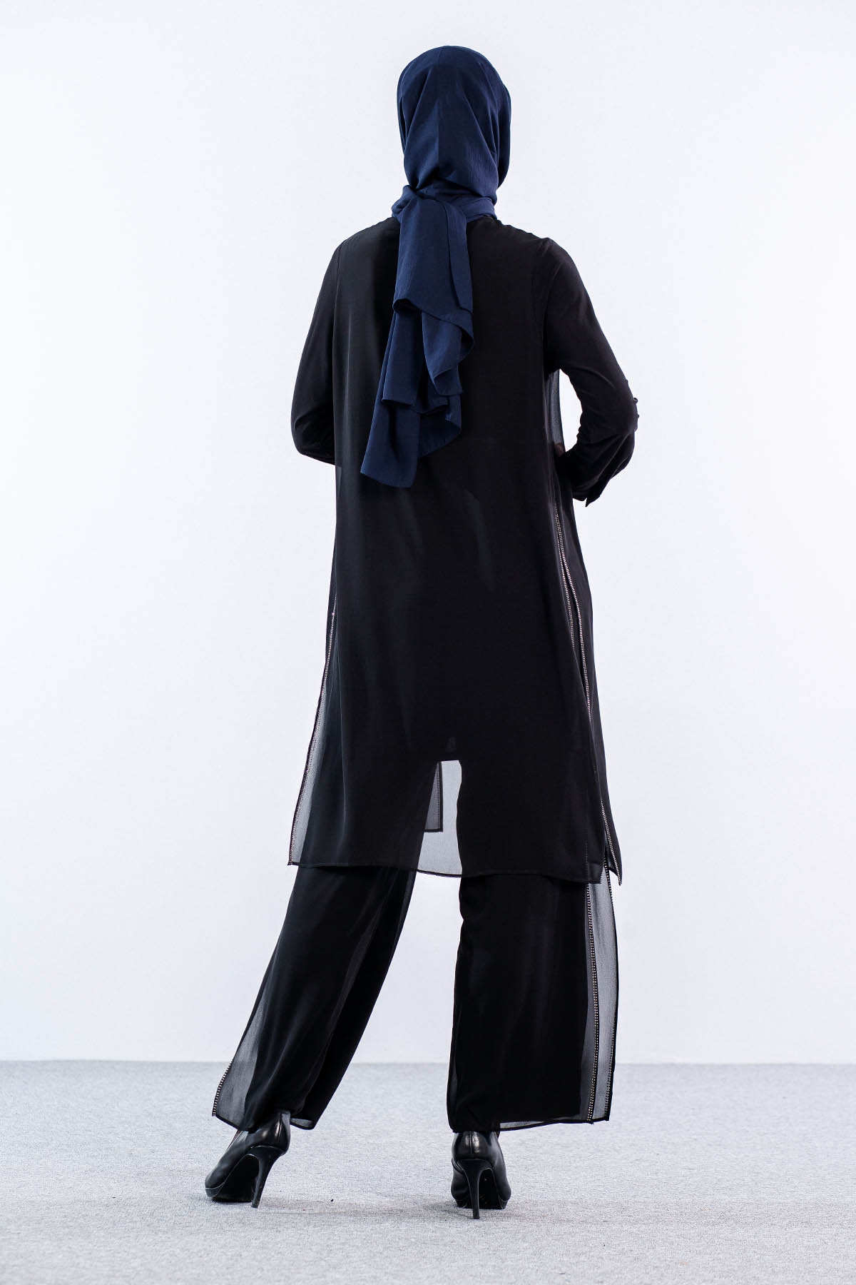 22309 şik Takim 1-6 - Siyah - 5