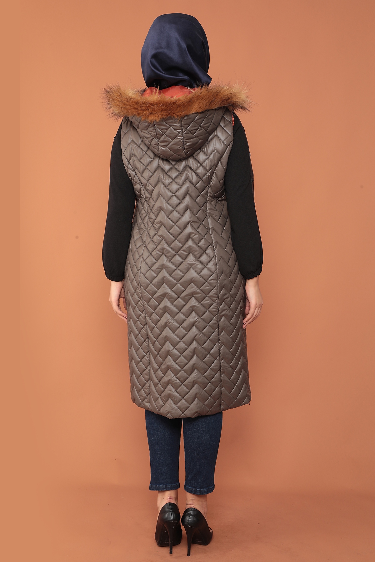 2233 şişme Yelek 1-2-3-4 - Kahve - 6