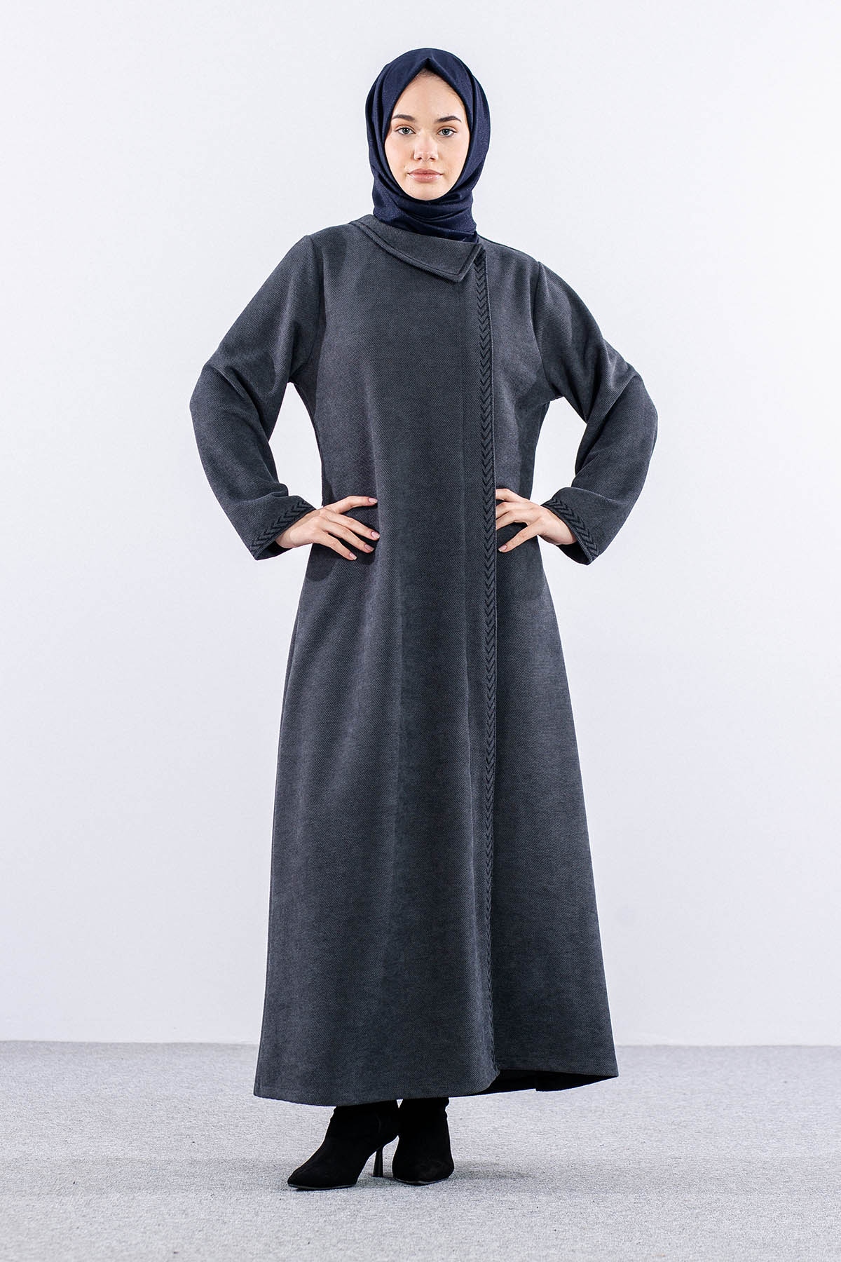 2238 Kiş Ferace 42-52 Nkş - Gri - 1