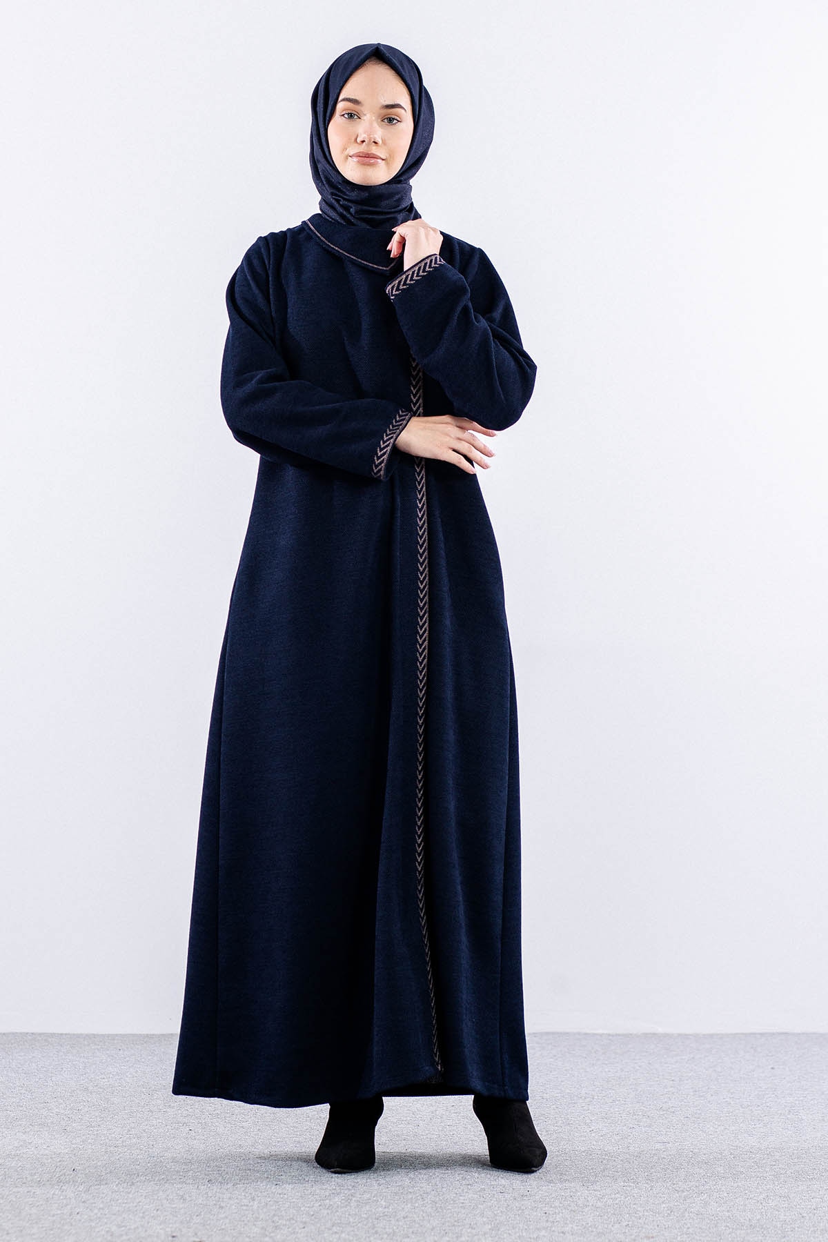 2238 Kiş Ferace 42-52 Nkş - Lacivert - 2