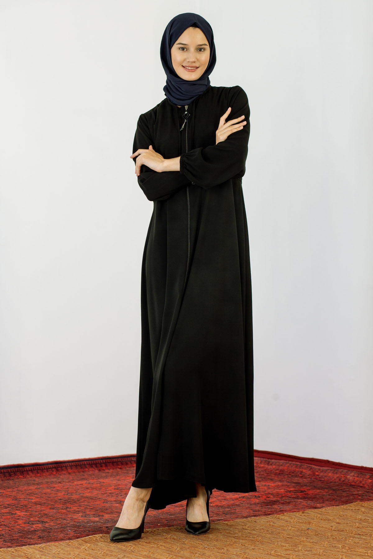 2241 Ferace 42-52 - Siyah - 1