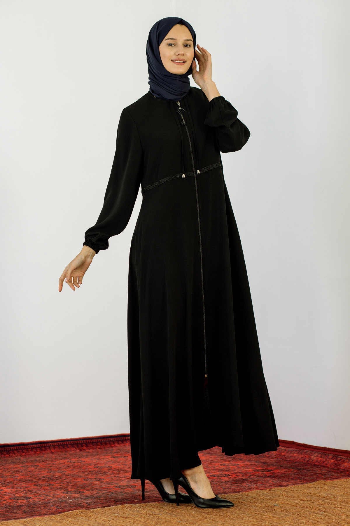 2241 Ferace 42-52 - Siyah - 2