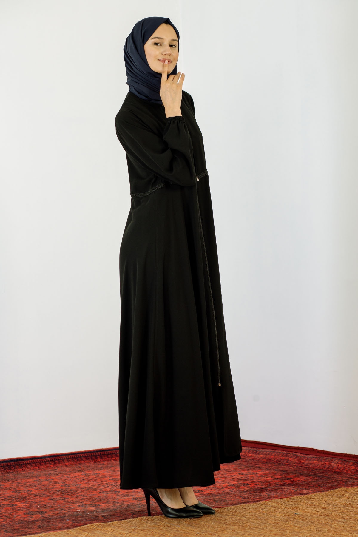 2241 Ferace 42-52 - Siyah - 3