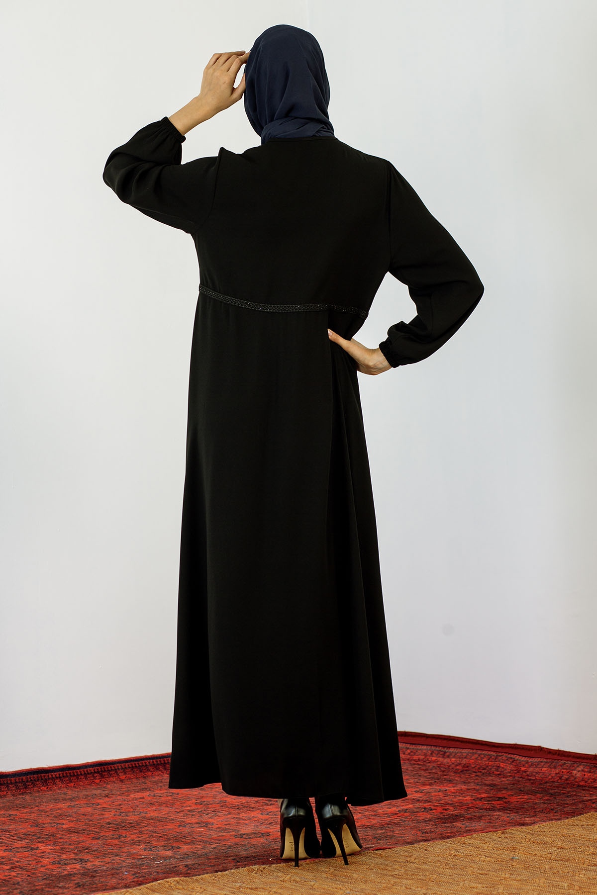 2241 Ferace 42-52 - Siyah - 4