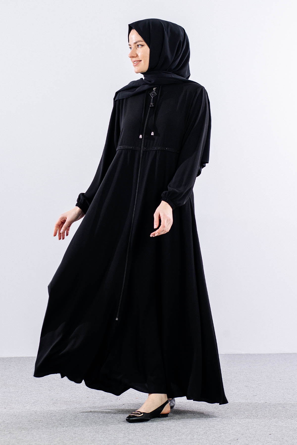 2241 Ferace 42-52 - Siyah  - - 1