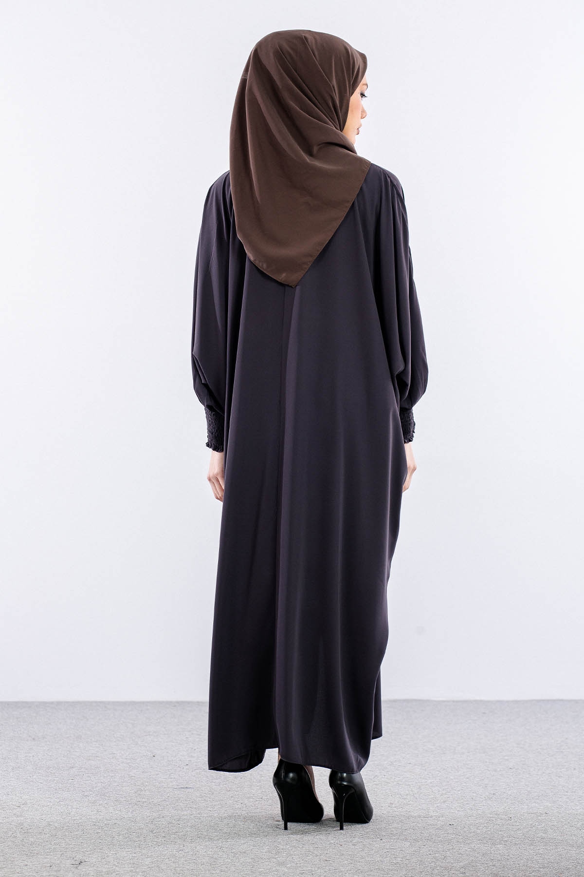 2245 Ferace Tek Medine Ipegi Yarasa Kol - Antrasit - 4