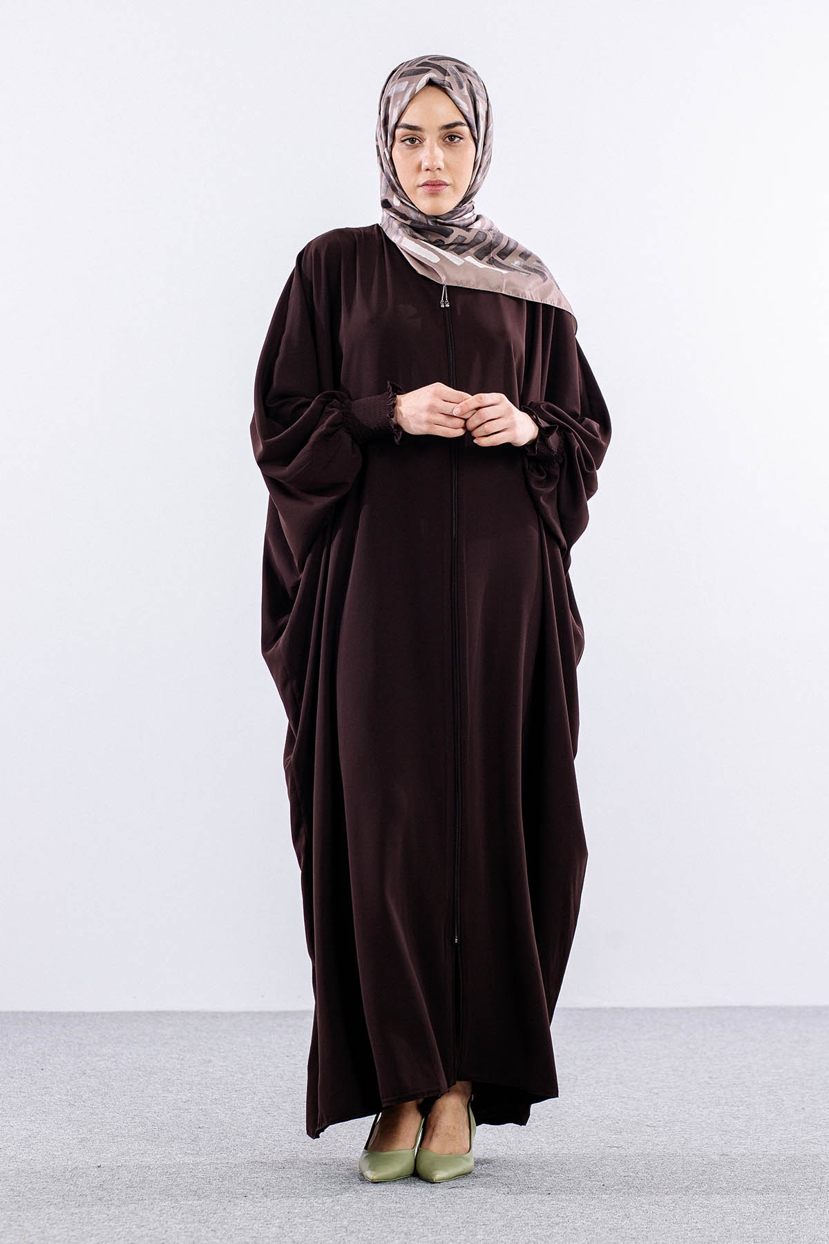 2245 Yarasa Ferace Tek - Kahve  - - 1