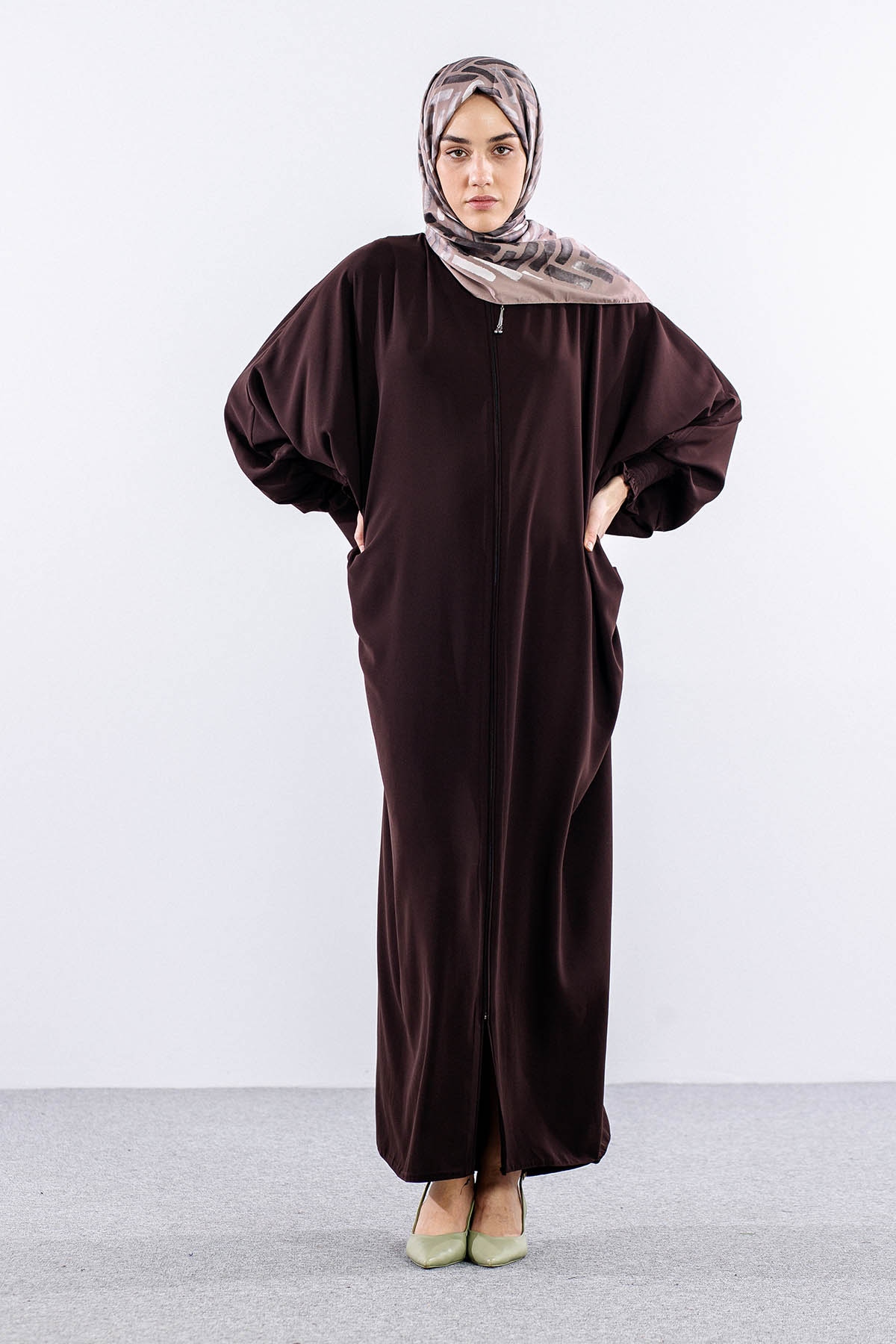 2245 Yarasa Ferace Tek - Kahve  - - 2