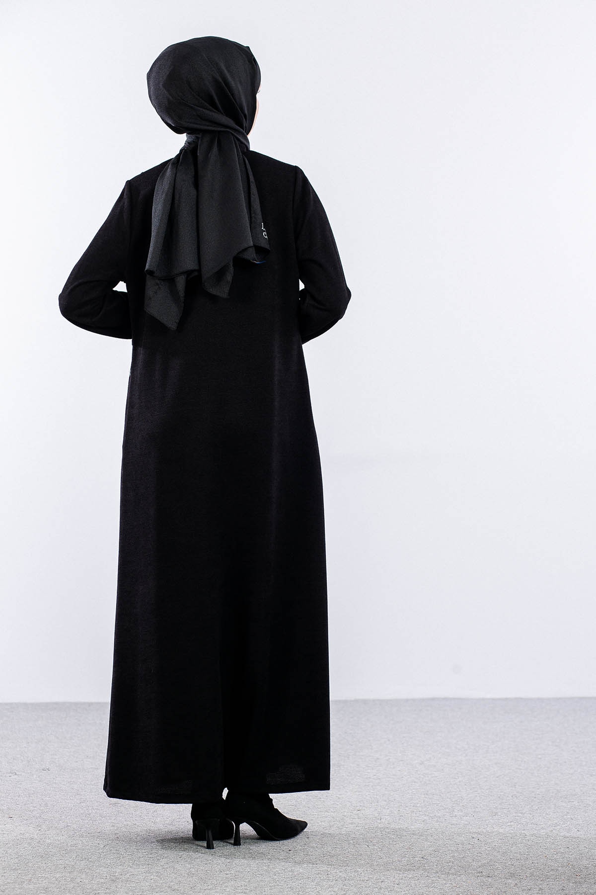 2256 Ferace 42-52 Sonil Kumas - Siyah - 5