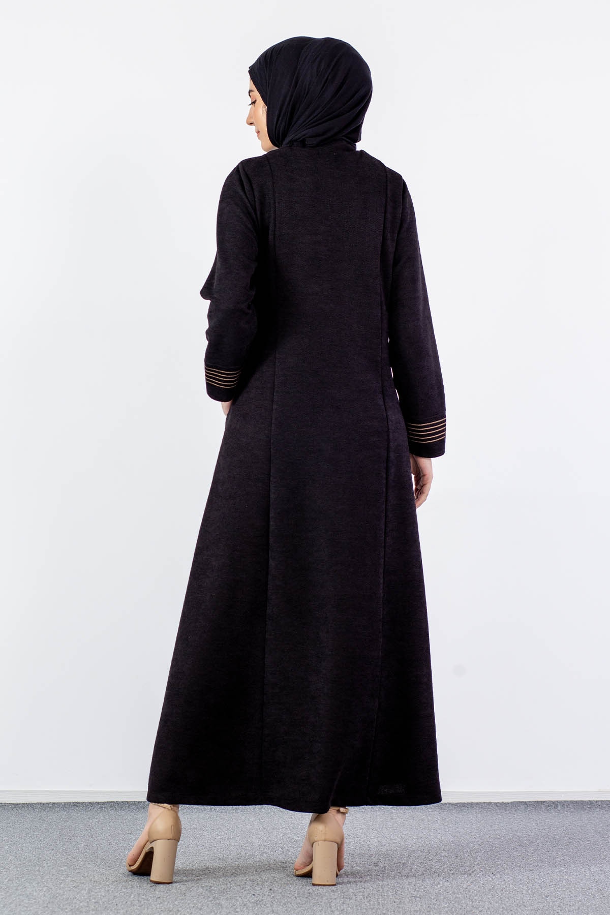 2257 Ferace 42-52 - Siyah_bej - 4