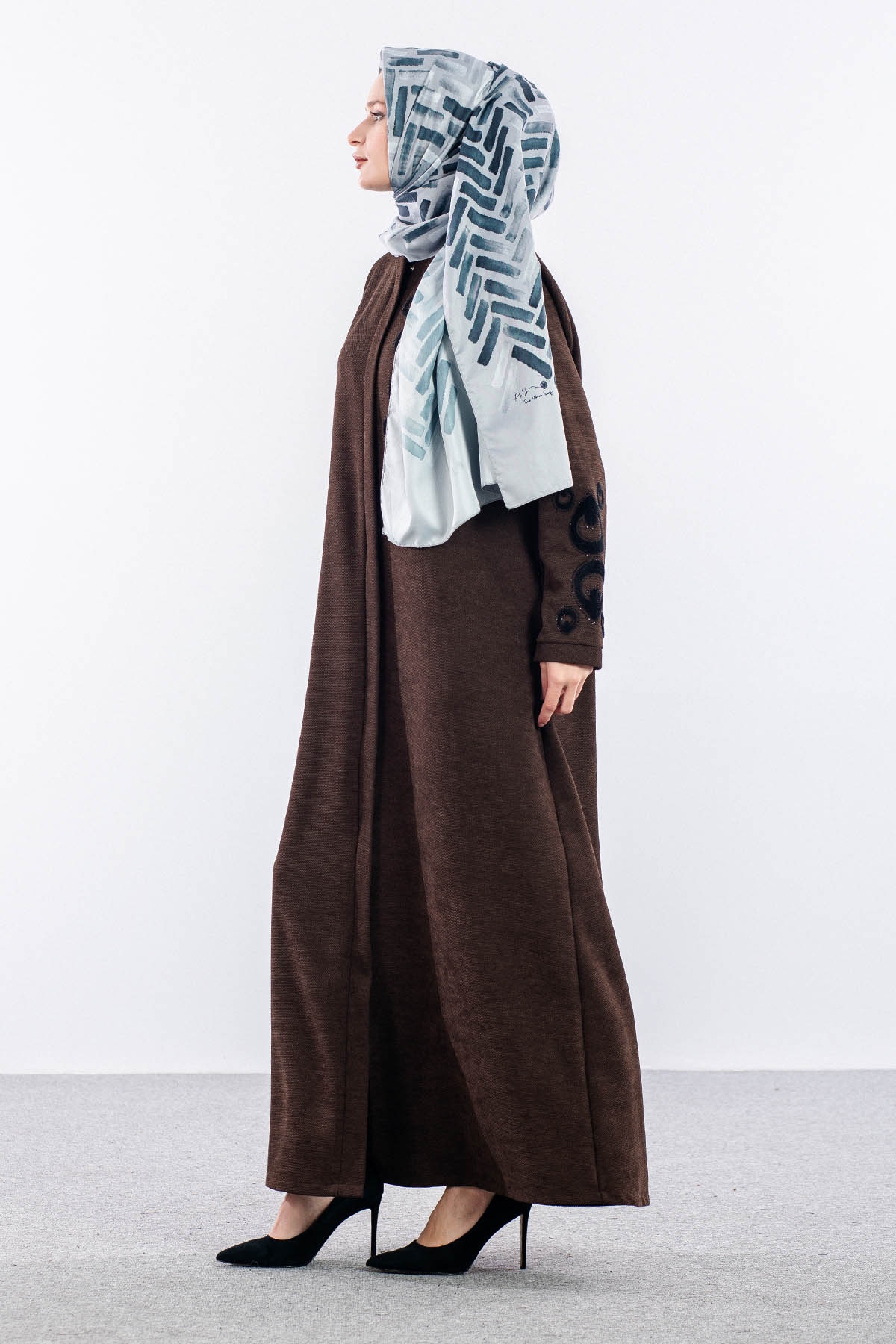 2260 Ferace 46-56  Sonil Damla Nakis - Kahve - 3