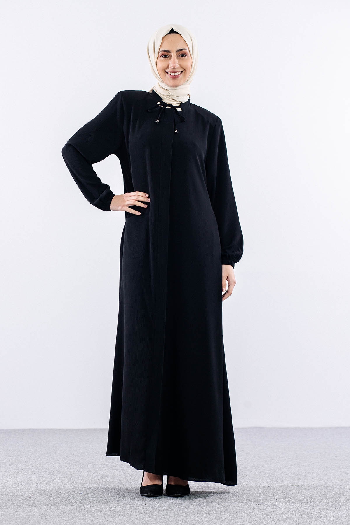 2265 Ferace 42-52 Krep - Siyah - 1