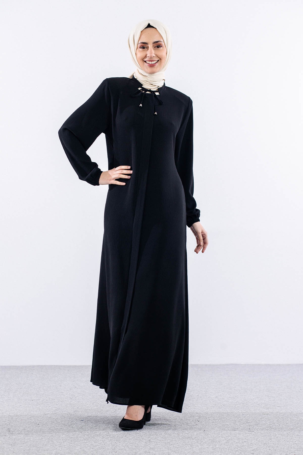 2265 Ferace 42-52 Krep - Siyah - 2