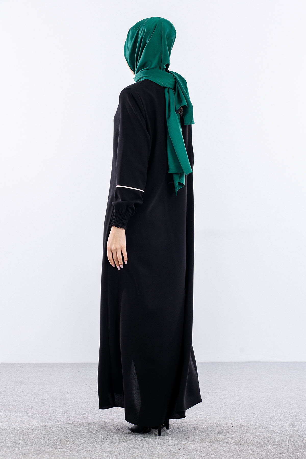 2268 Ferace 42-52 Biye Ve Kolucu Burumcuk - Siyah - 4