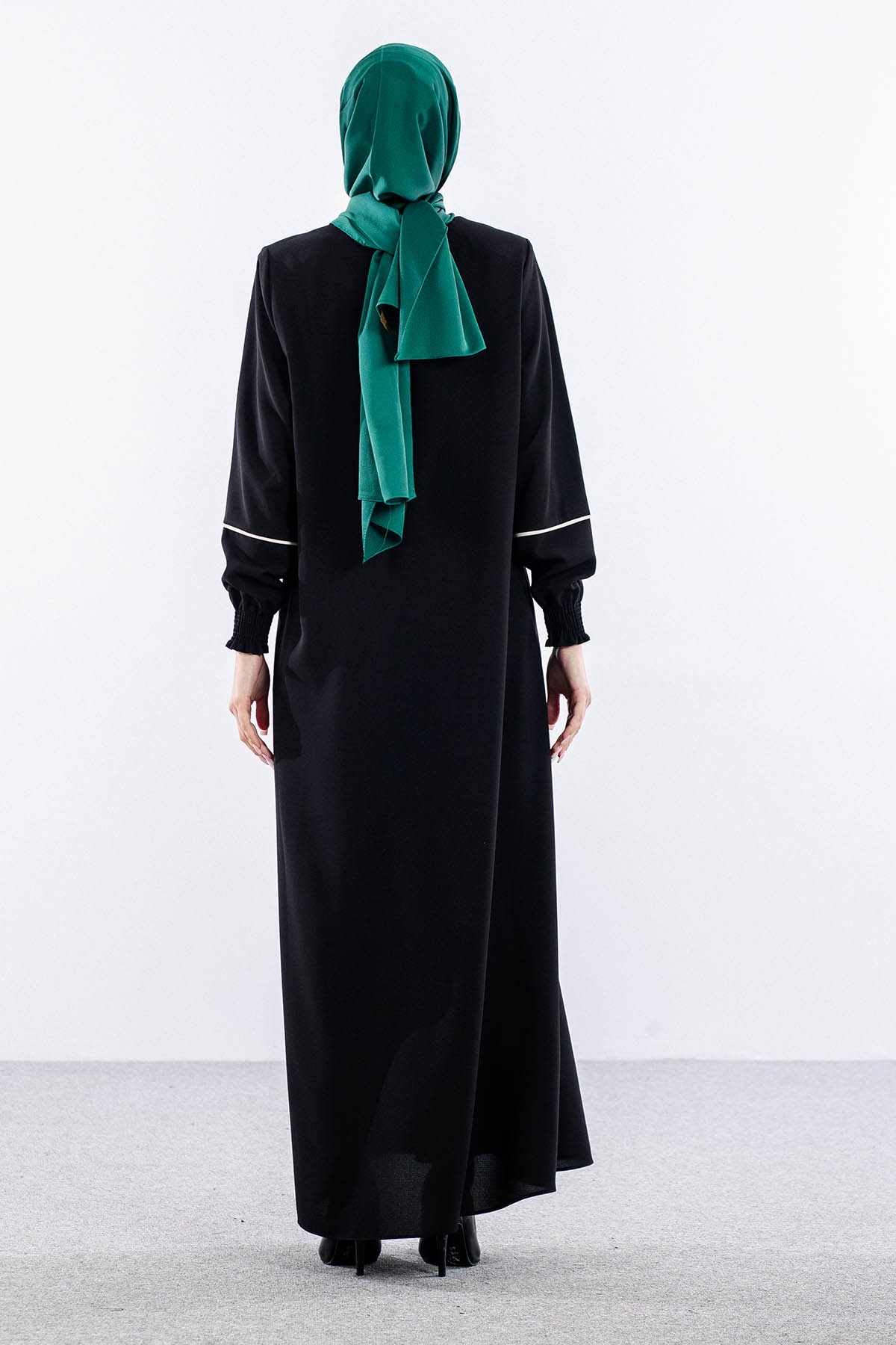 2268 Ferace 42-52 Biye Ve Kolucu Burumcuk - Siyah - 5