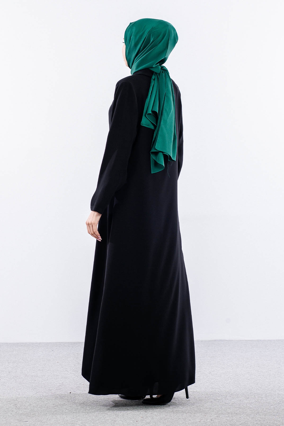 2282 2li Kaftan 42-52  Yaz şık - Siyah - 4