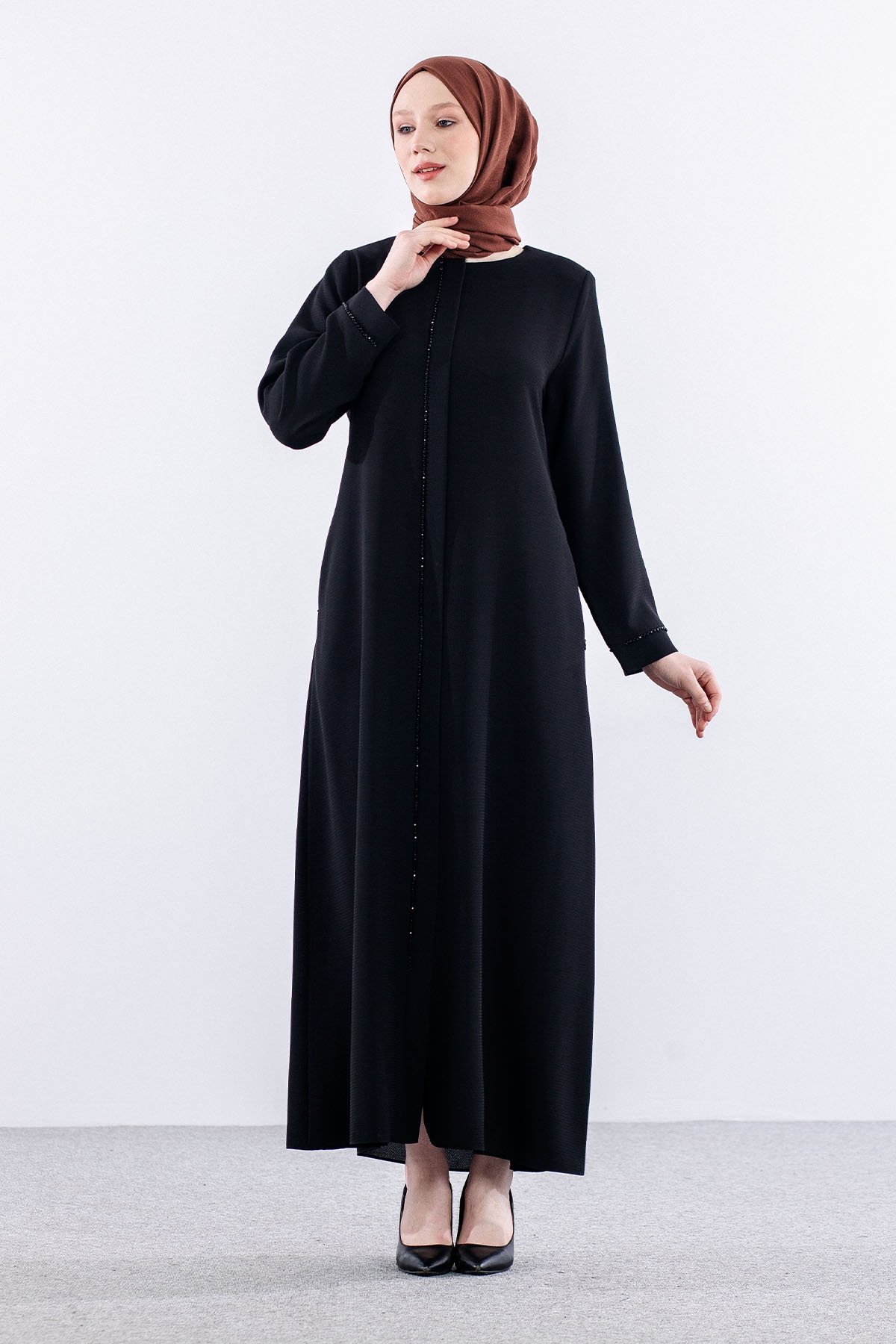 2283 Ferace 42-52 - Siyah - 2