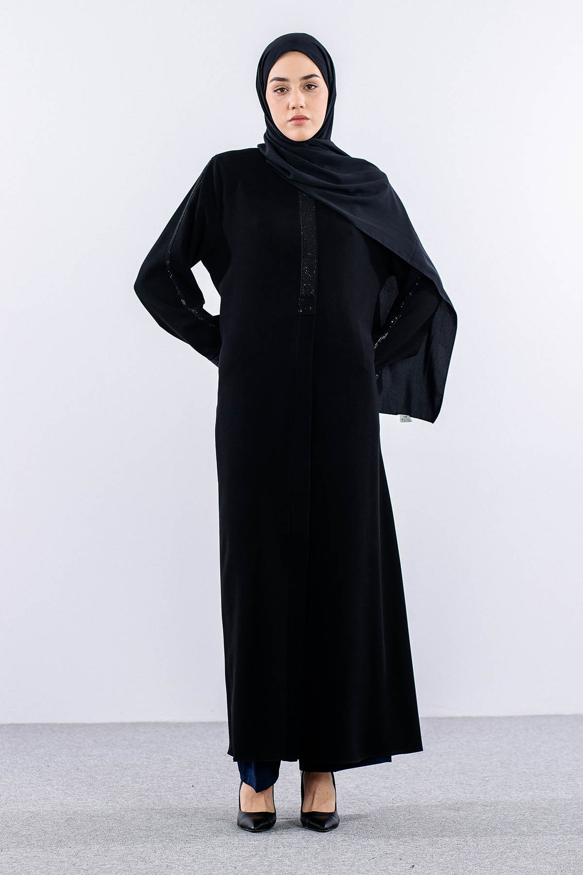 2284 Ferace 46-56 - Siyah - 1