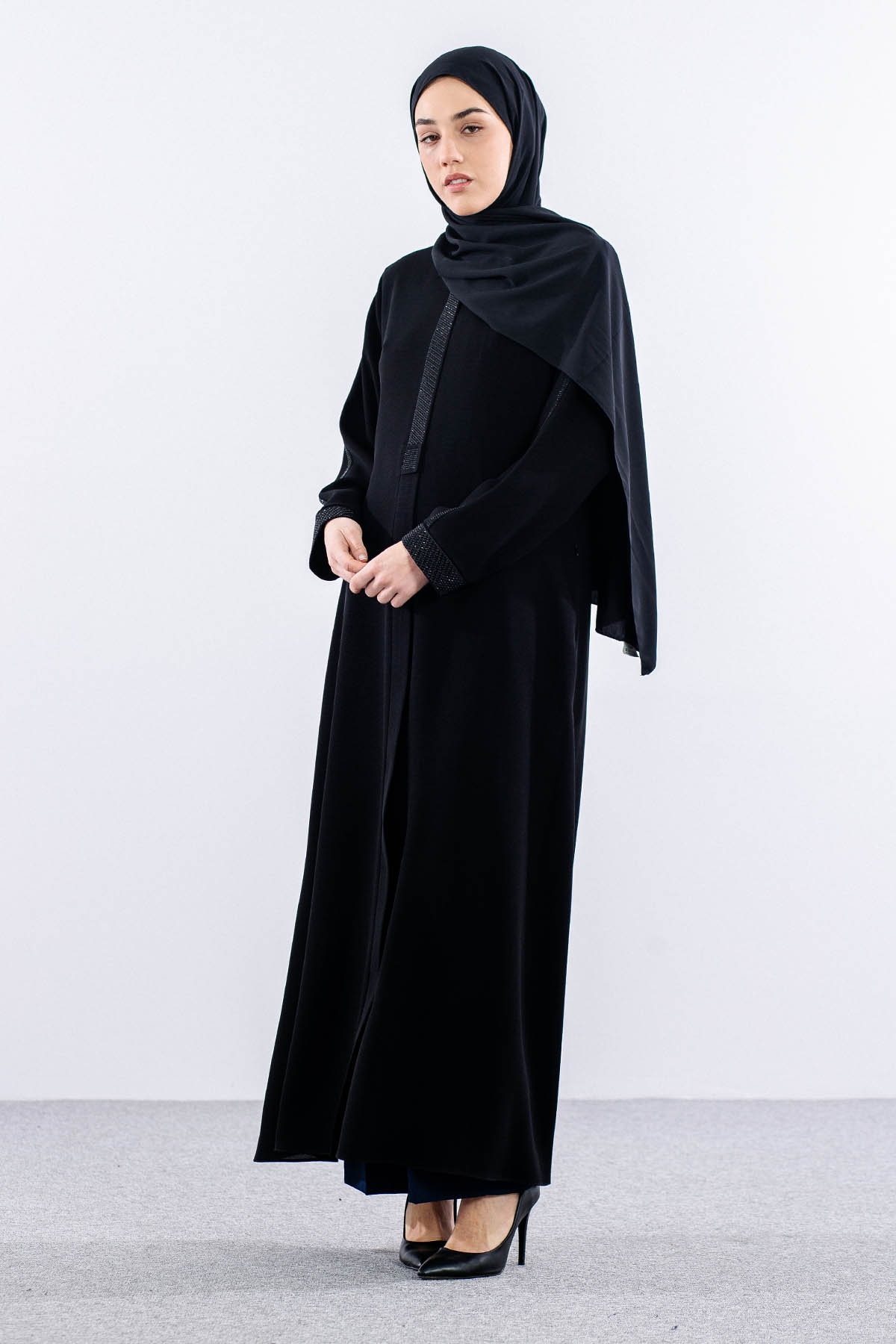 2284 Ferace 46-56 - Siyah - 2